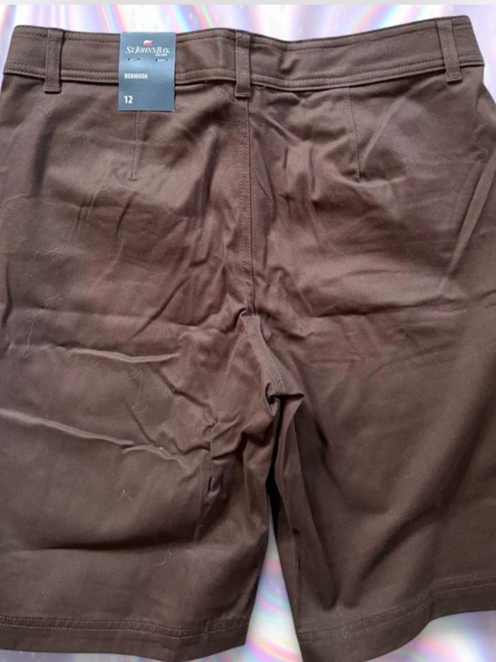 St. John's Bay Dark Brown Bermuda Shorts - Picture 3 of 5